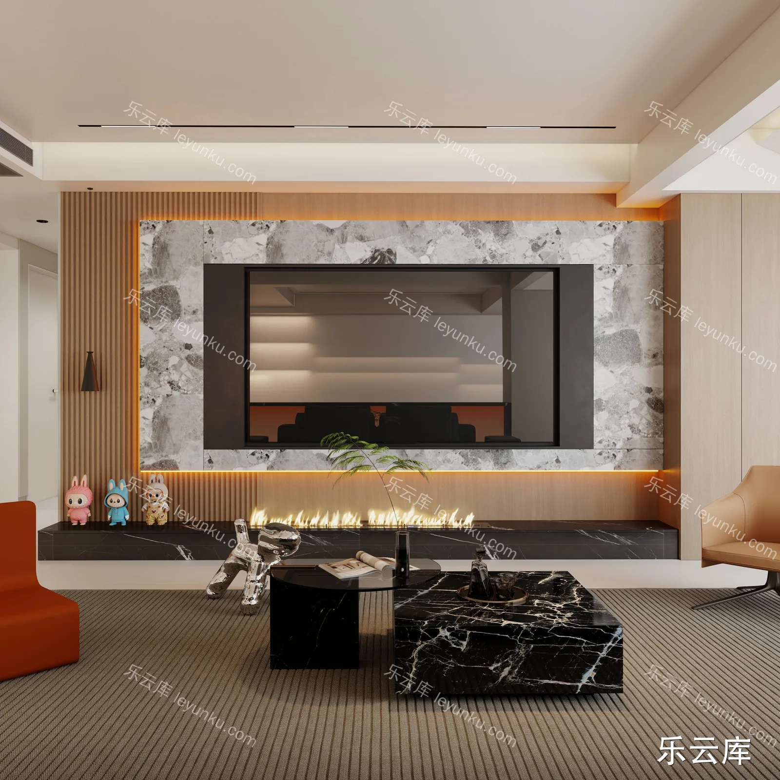 意式轻奢风格酷家乐成套案例-乐云库