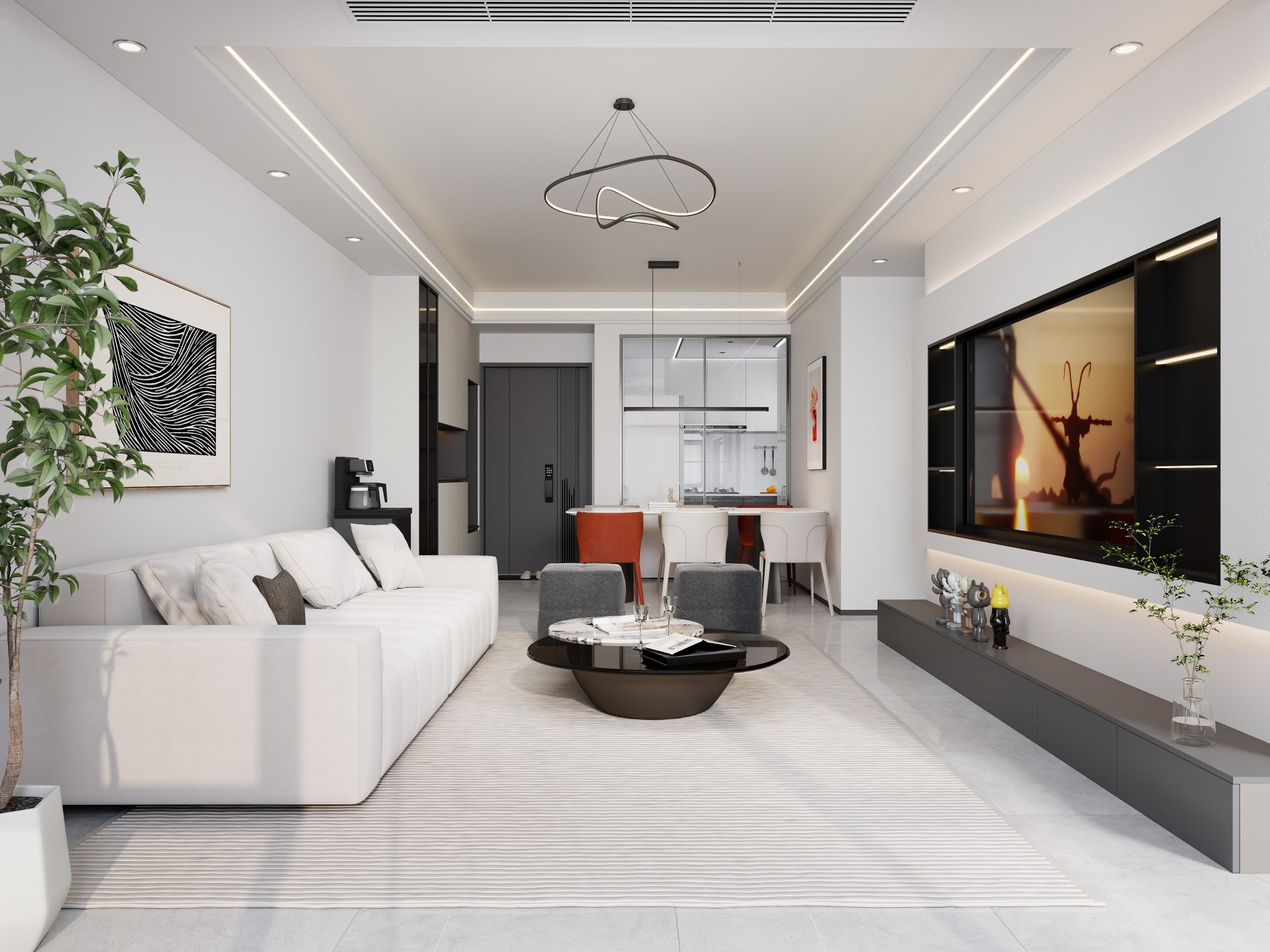 乐云库现代风格酷家乐成套案例方案-乐云库