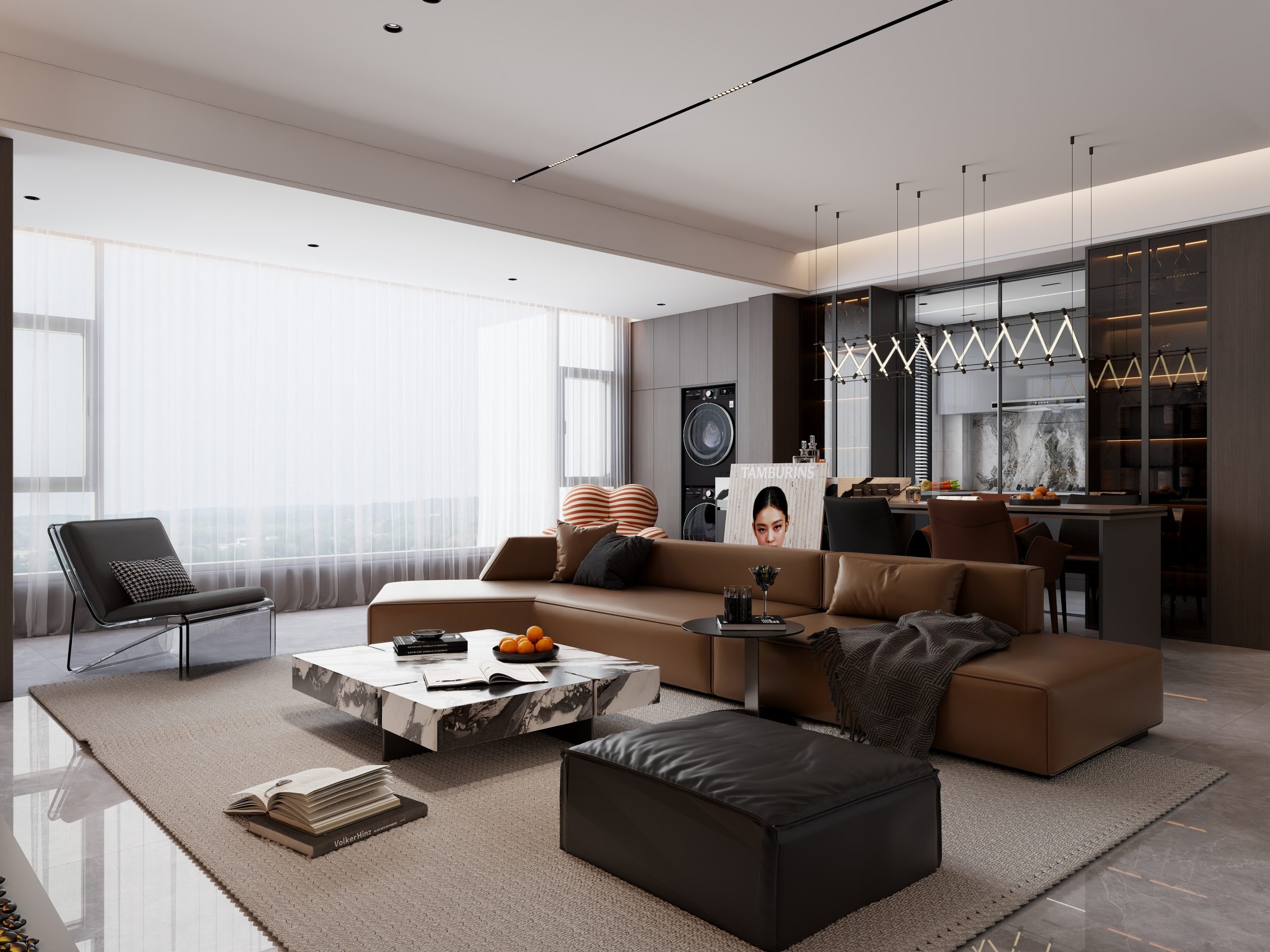 乐云库意式风格酷家乐成套案例方案-乐云库