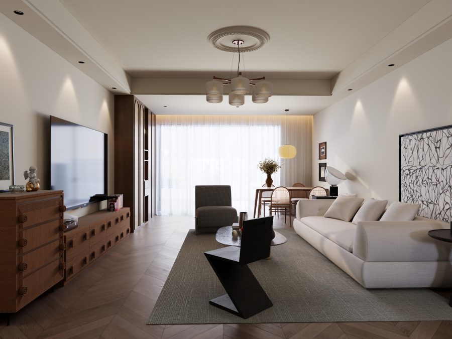 乐云库中古风酷家乐成套案例方案-乐云库