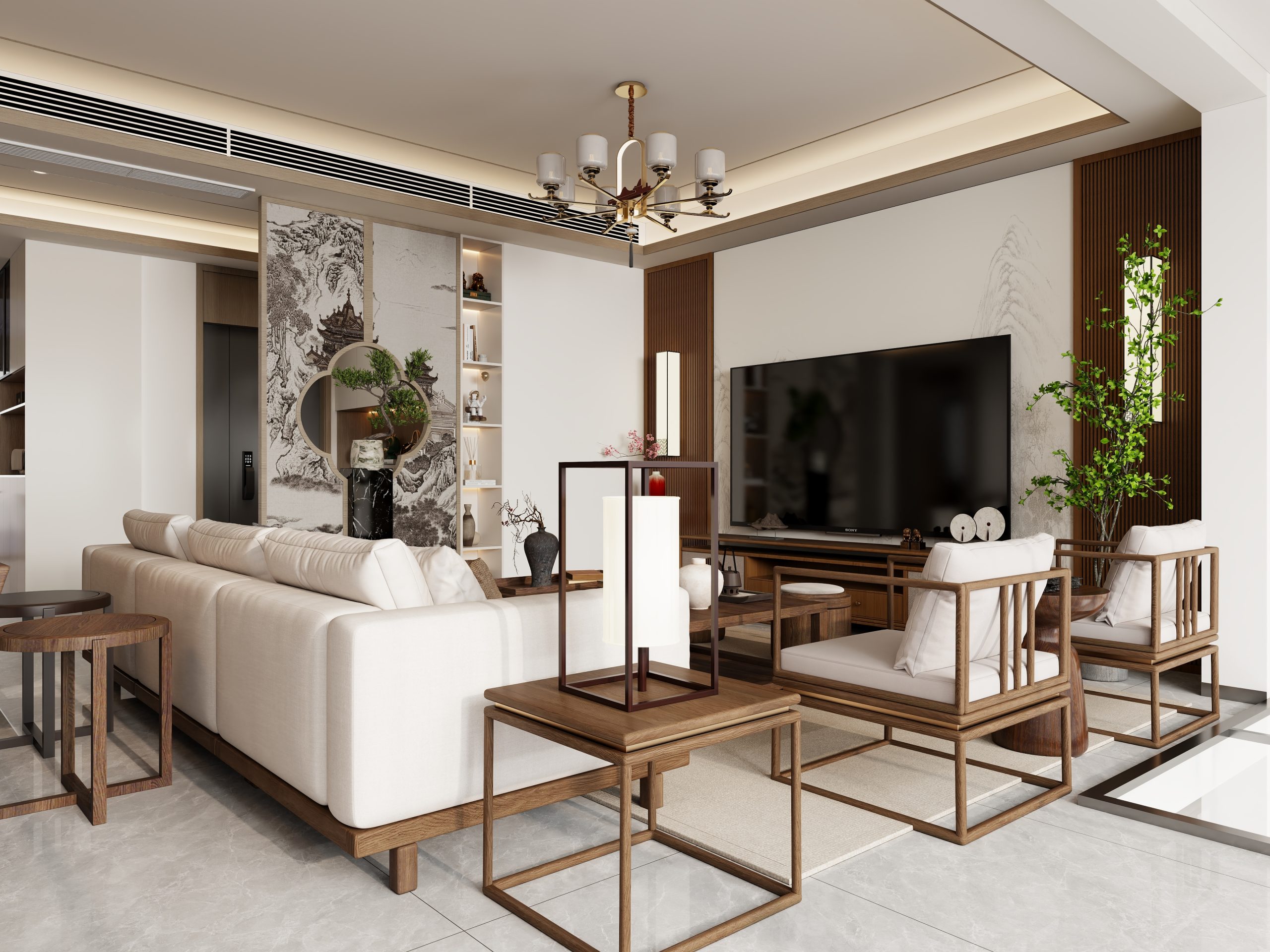 乐云库宋氏风格酷家乐成套案例方案-乐云库