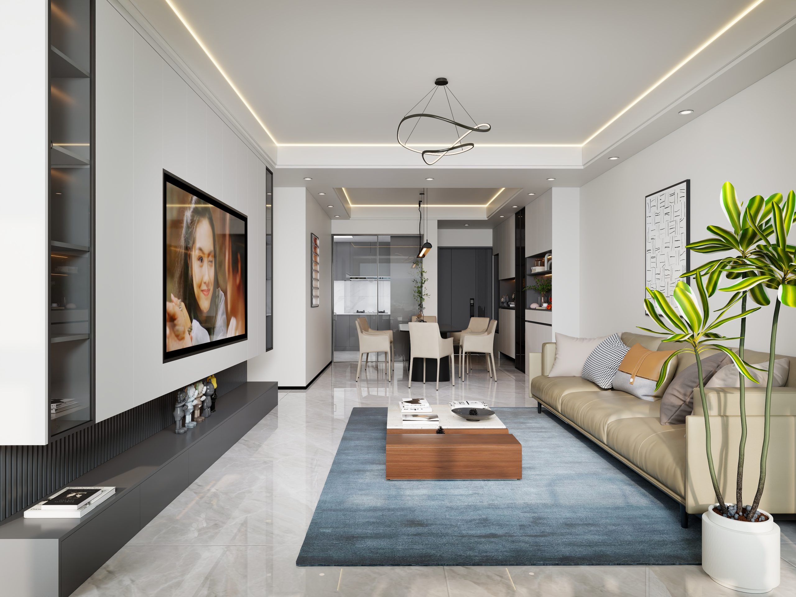 乐云库现代风格酷家乐成套案例方案-乐云库