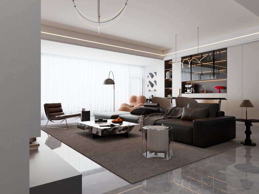 乐云库现代风格酷家乐成套案例方案-乐云库