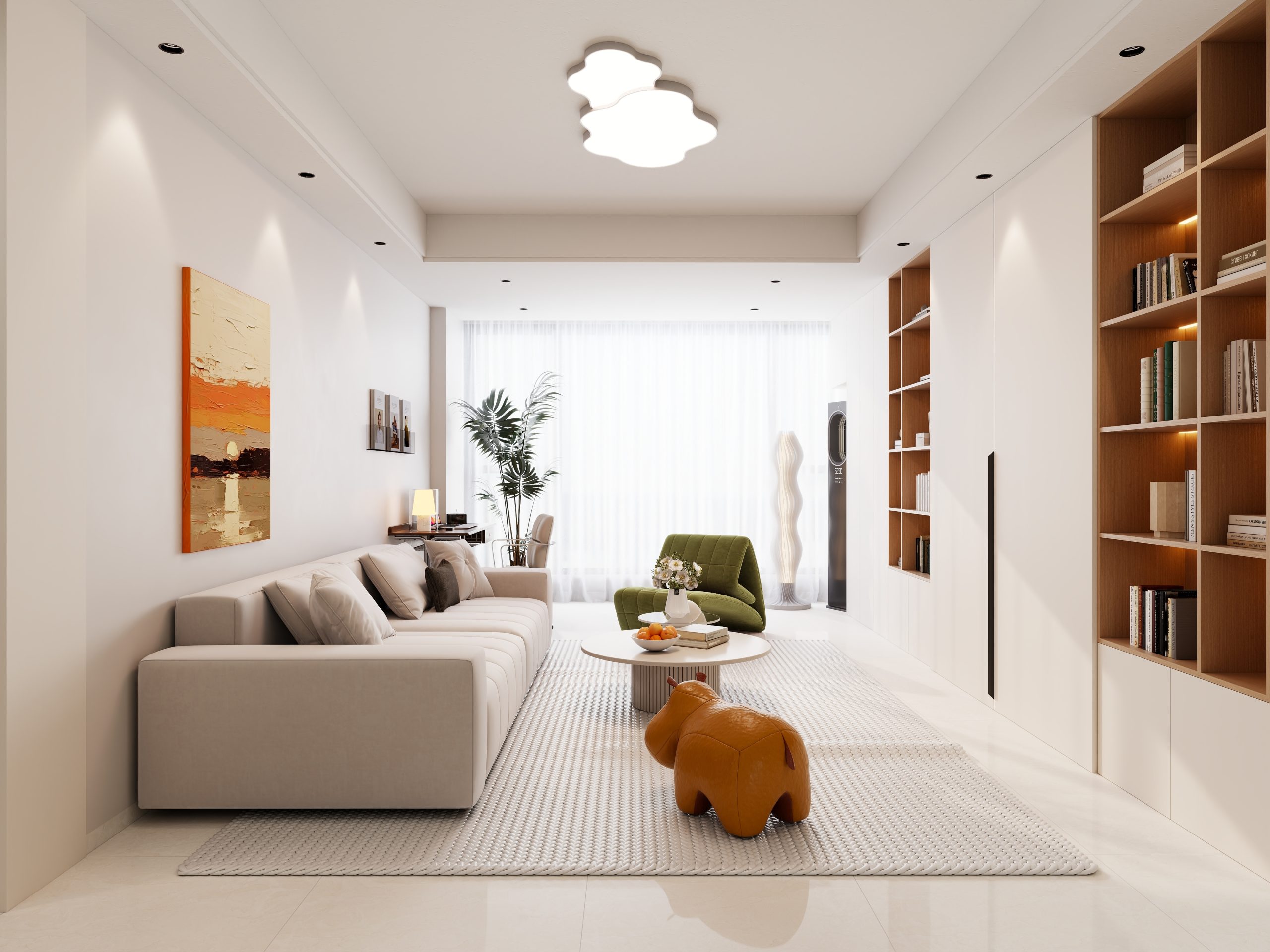 现代奶油风格酷家乐成套案例方案-乐云库