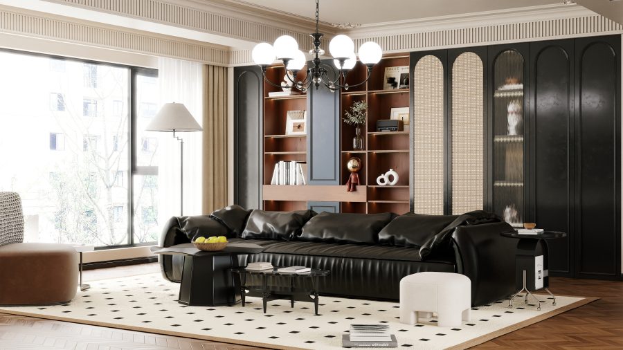 乐云库法式复古风格酷家乐成套案例方案-乐云库