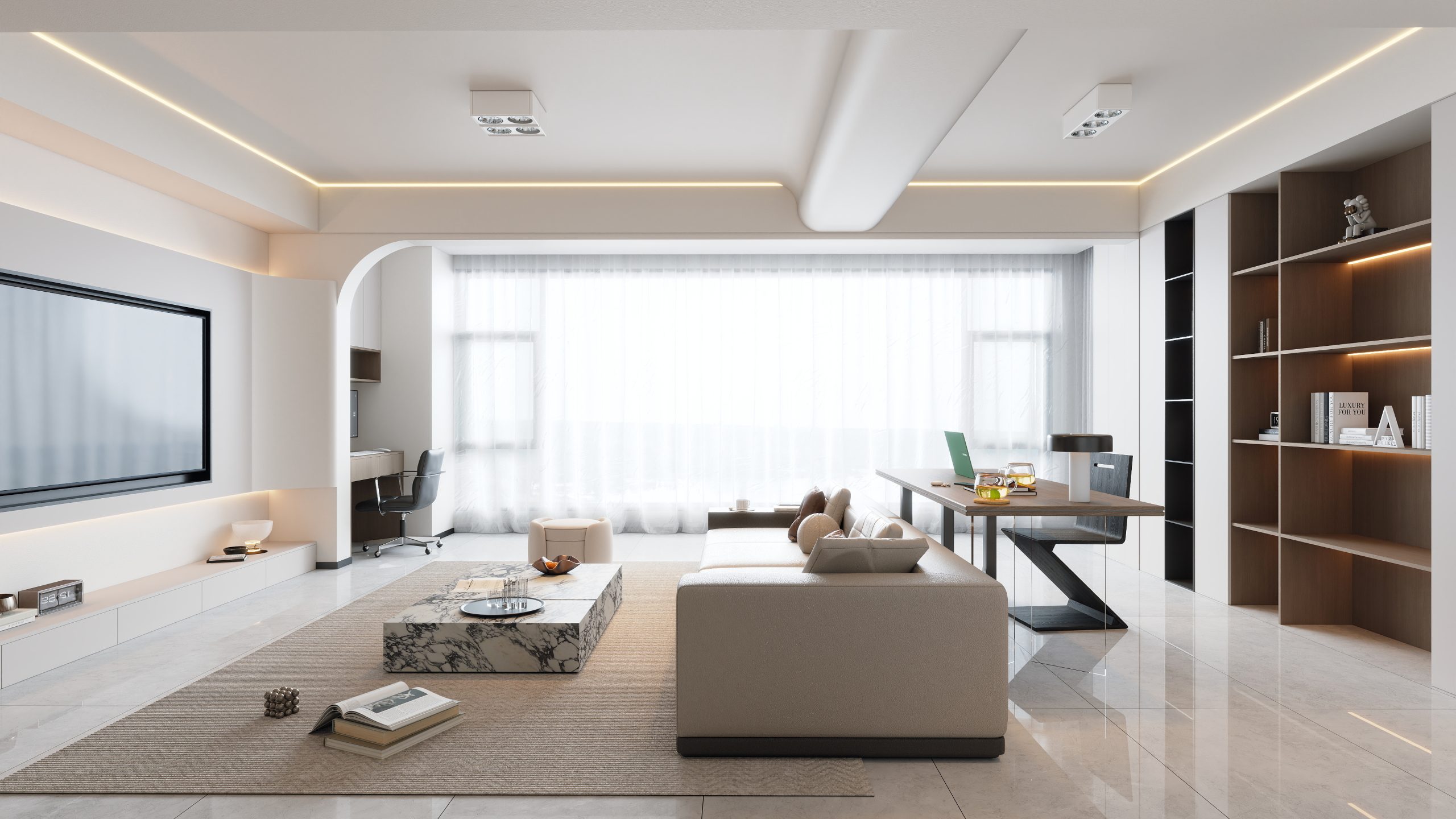 乐云库现代风格酷家乐成套案例方案-乐云库