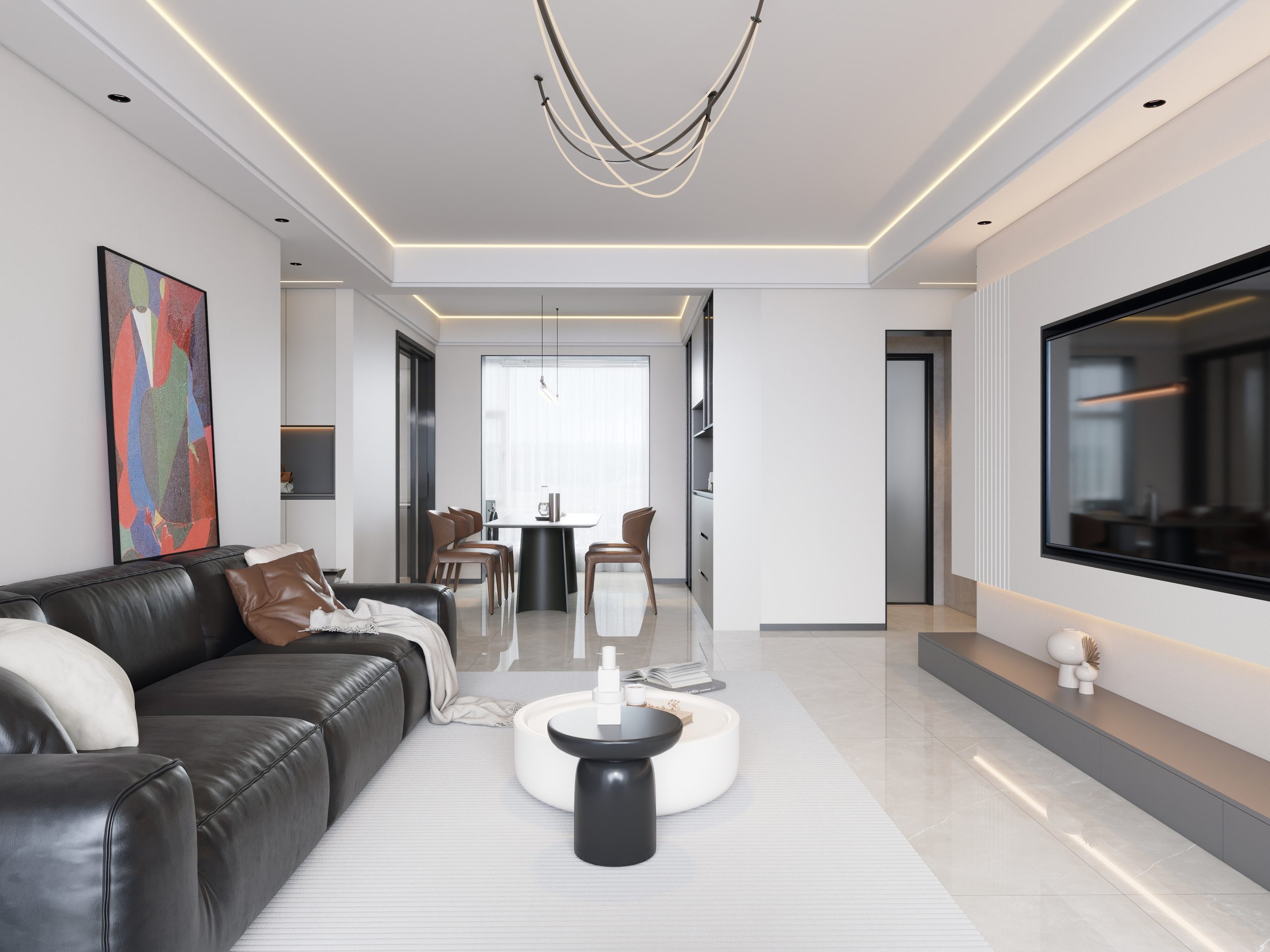 乐云库现代风格酷家乐成套案例方案-乐云库