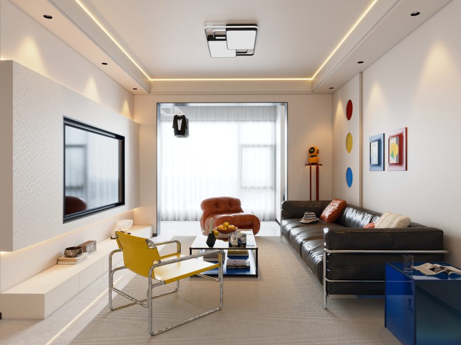 乐云库现代包豪斯风格酷家乐成套案例方案-单车-乐云库