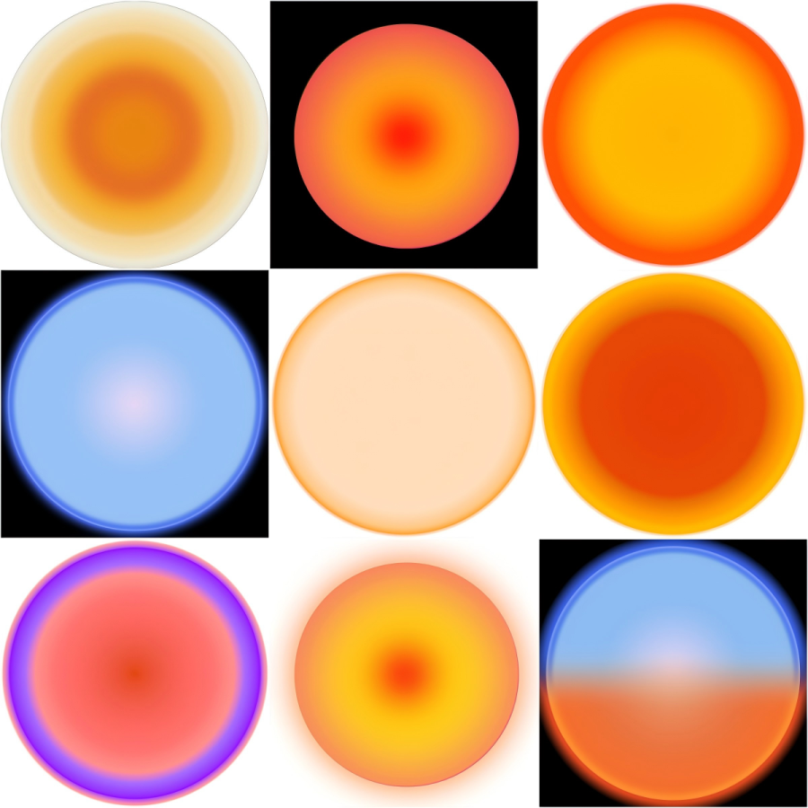 11款网红落日灯高清材质贴图-乐云库