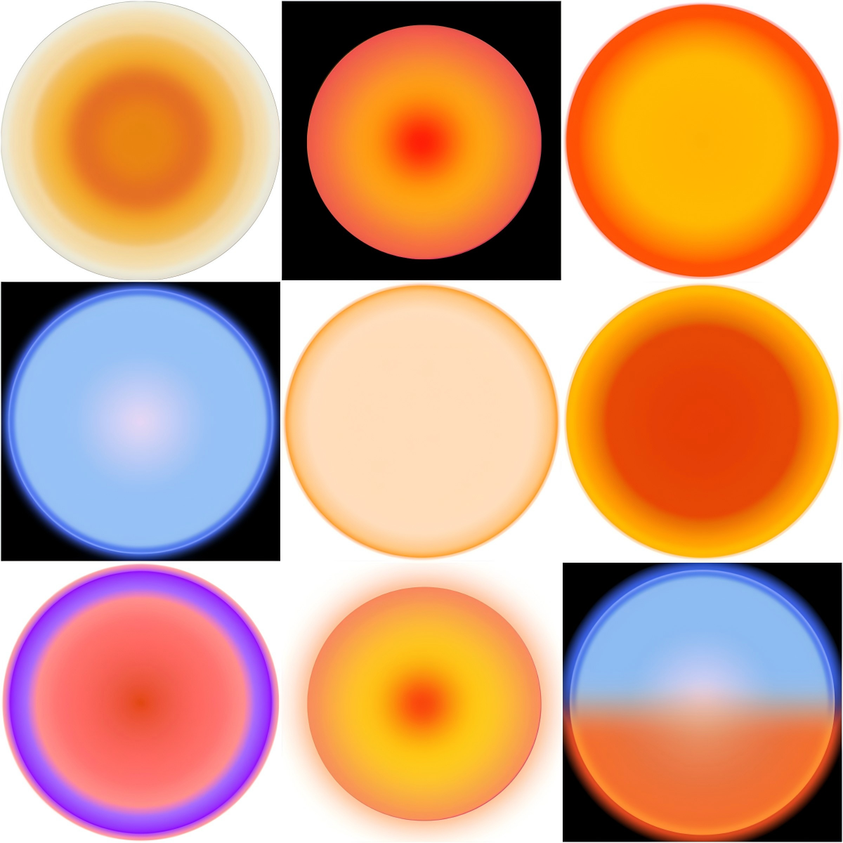 11款网红落日灯高清材质贴图-乐云库