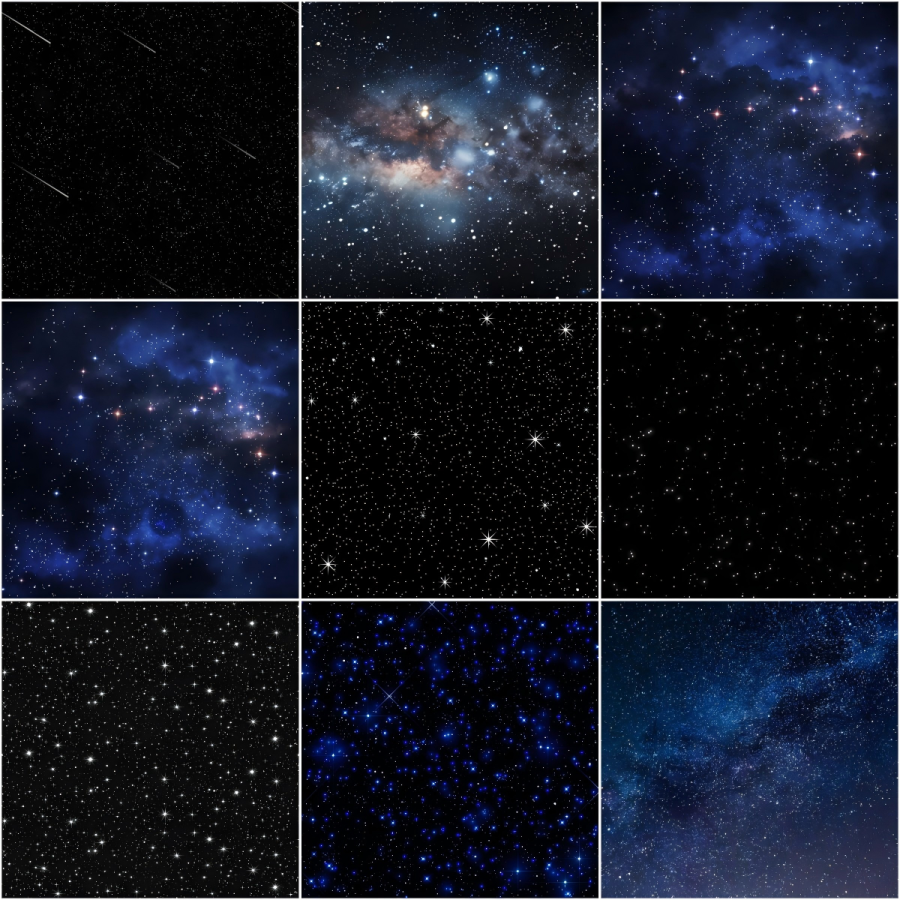 20款星空顶高清贴图材质，部分贴图无缝处理-乐云库