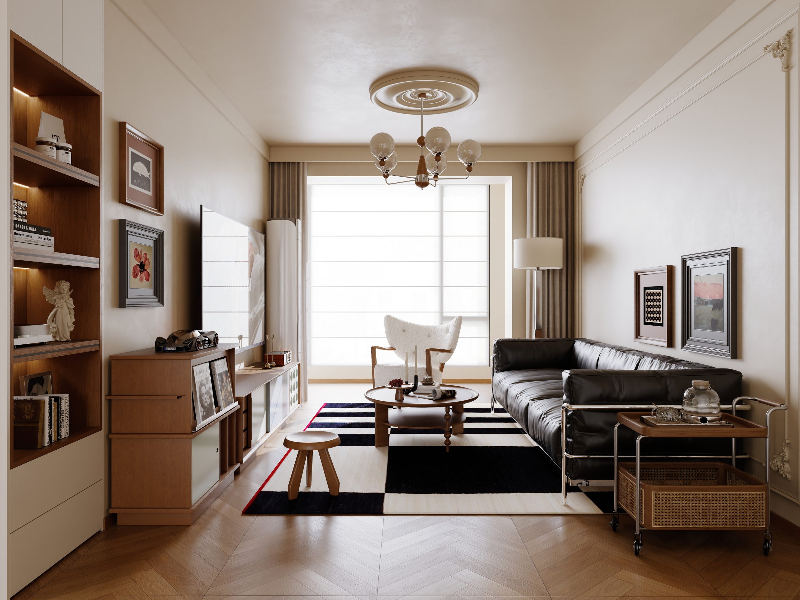 中古风格酷家乐成套案例-乐云库