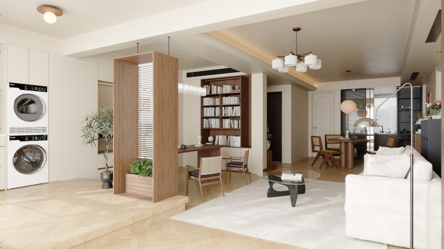 中古风格酷家乐成套案例-乐云库