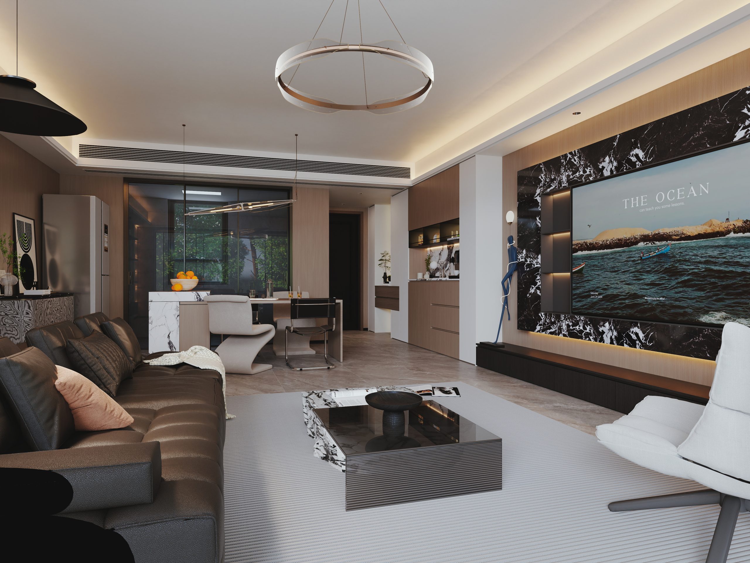 现代意式风格酷家乐成套案例-乐云库