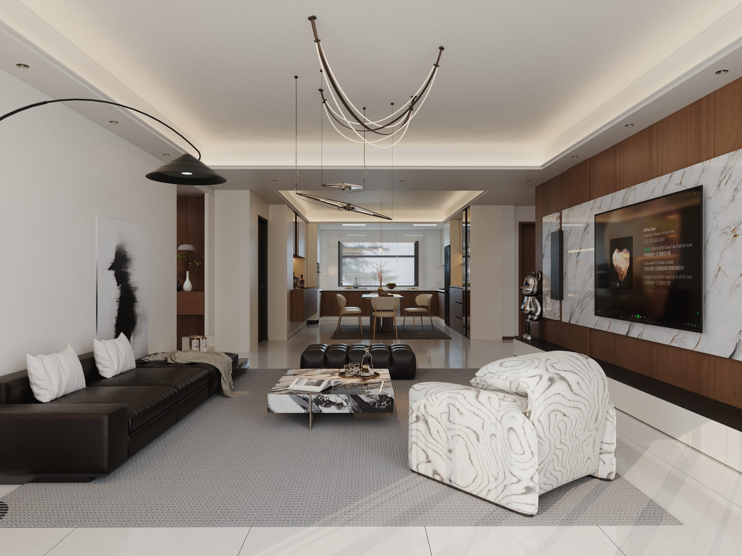 现代风格酷家乐成套案例了乐云库-乐云库