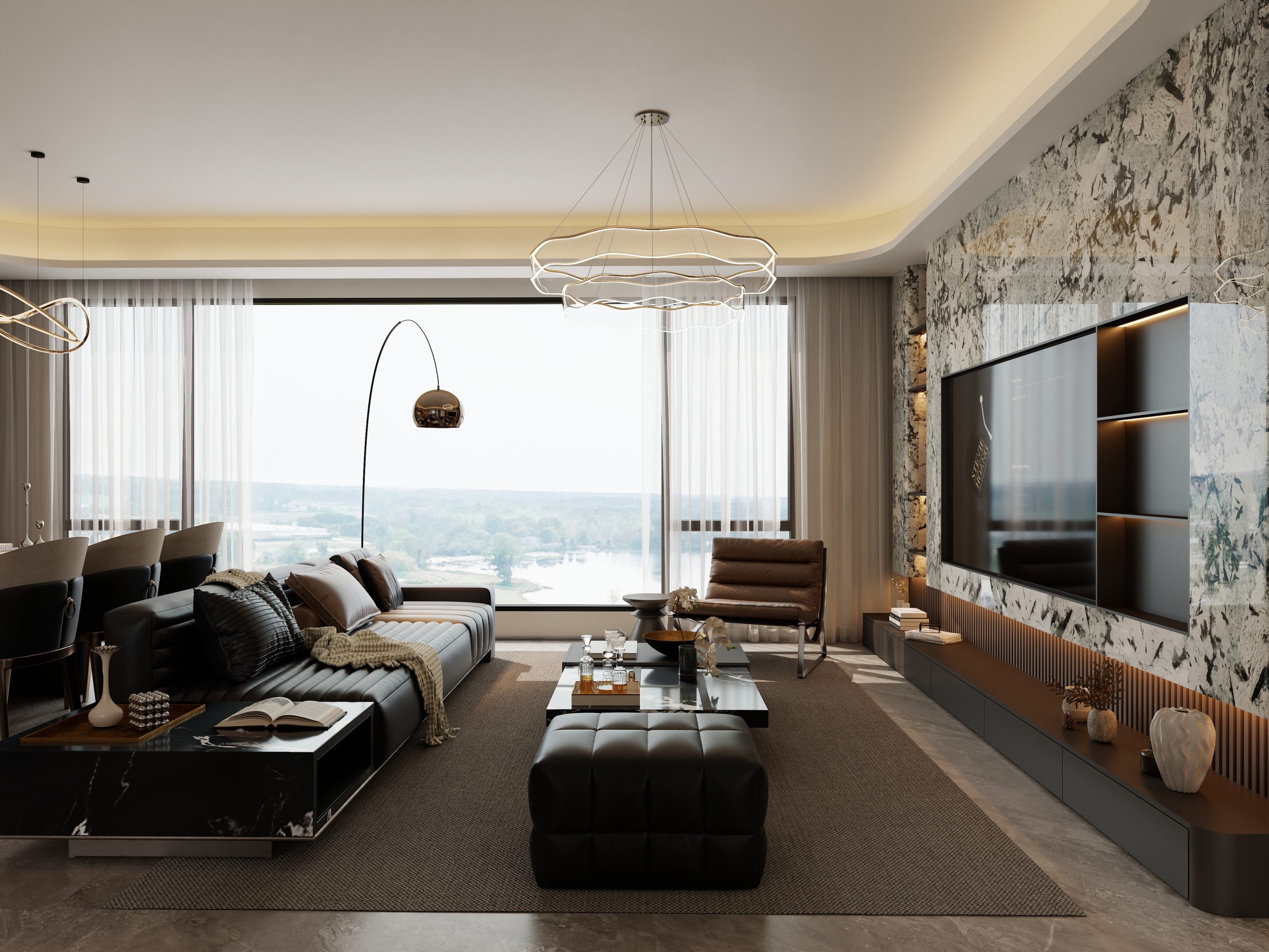 乐云库现代轻奢酷家乐成套案例-乐云库