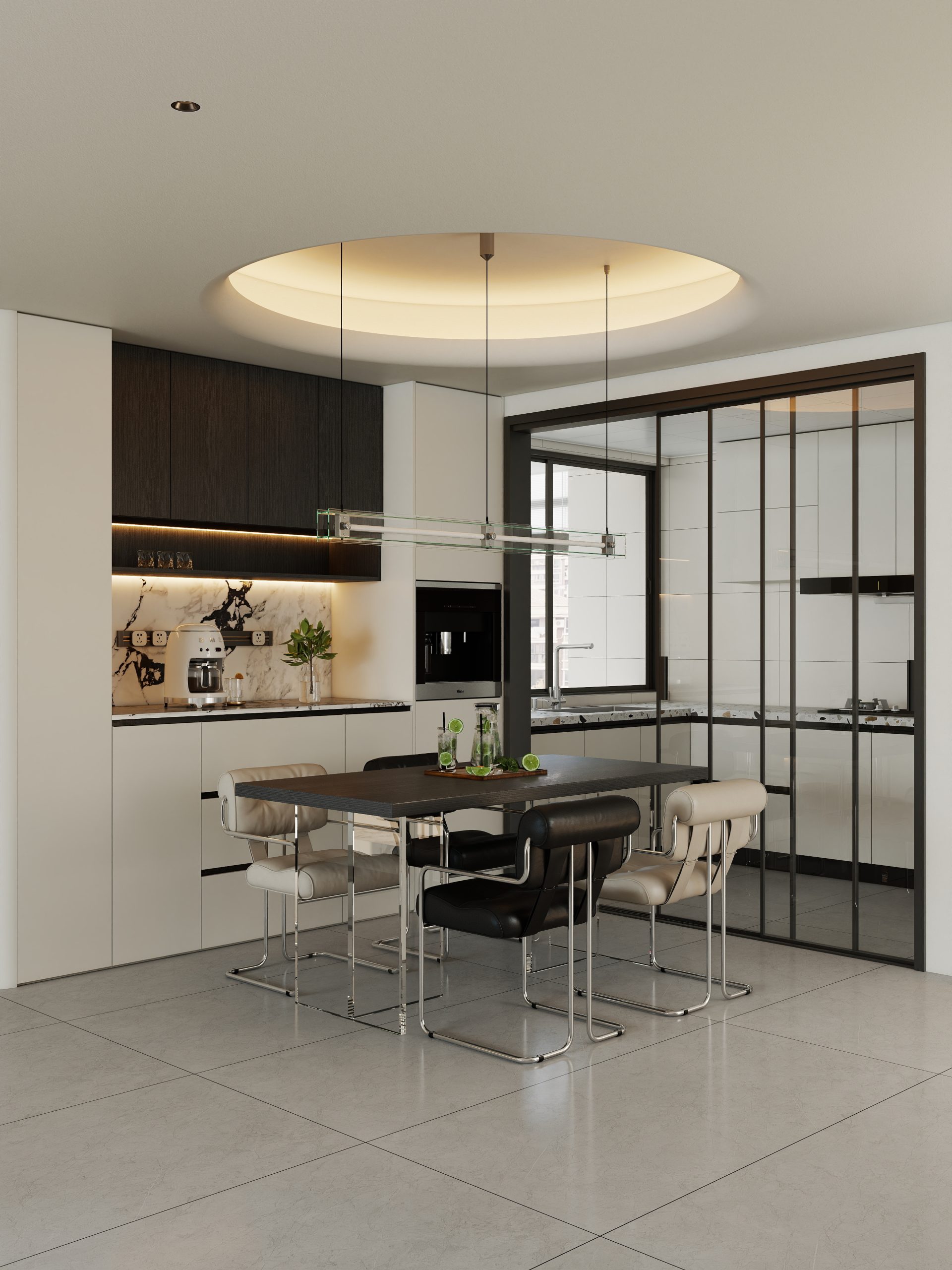 现代简约风格酷家乐全套案例-乐云库