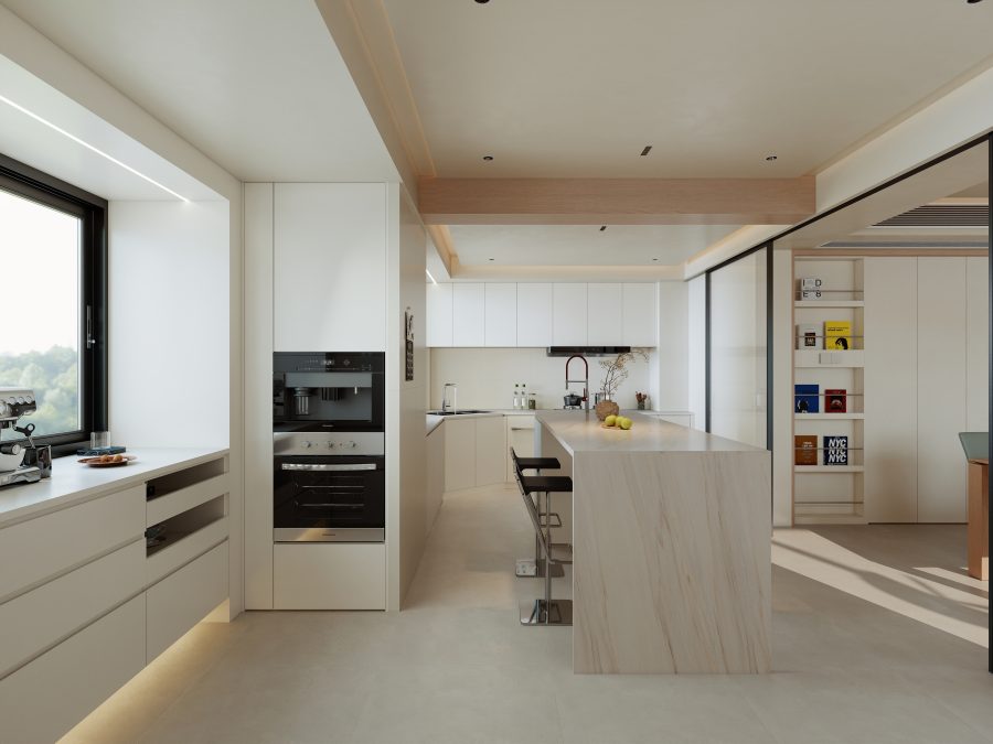 现代奶油极简风格酷家乐成套案例-乐云库