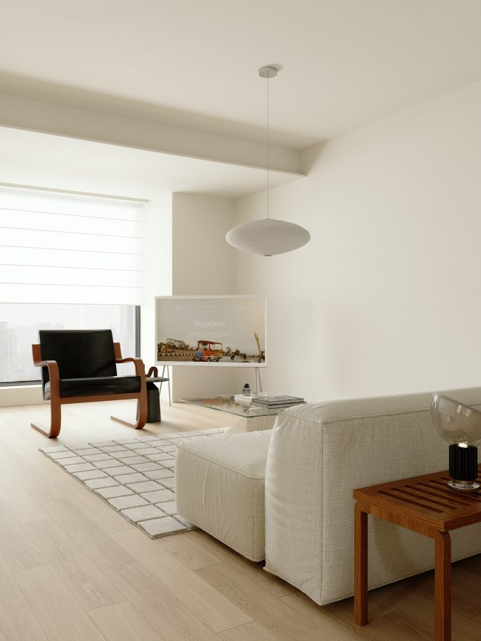 中古原木酷家乐客厅案例-乐云库