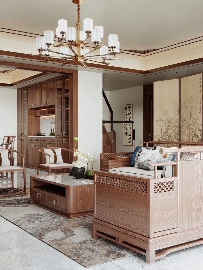 新中式风格酷家乐成套案例-乐云库