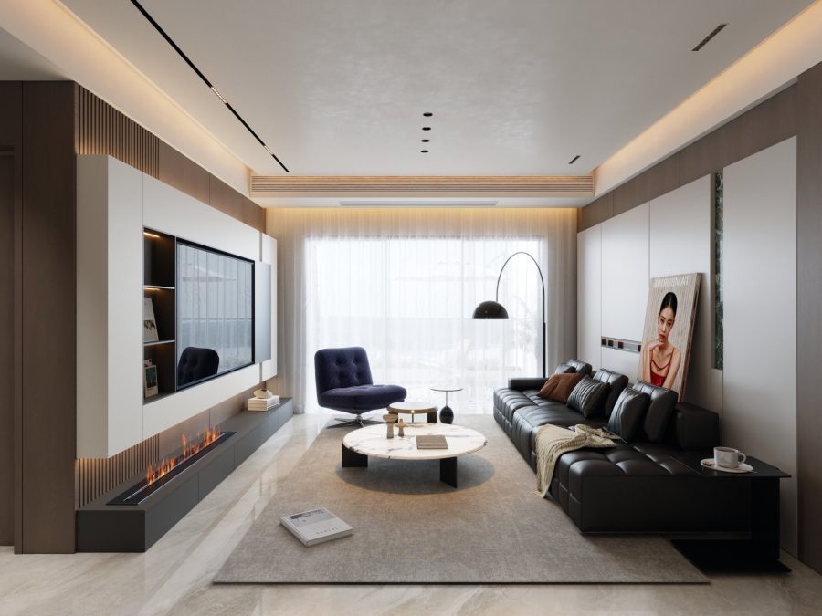 现代意式风格酷家乐成套案例-乐云库