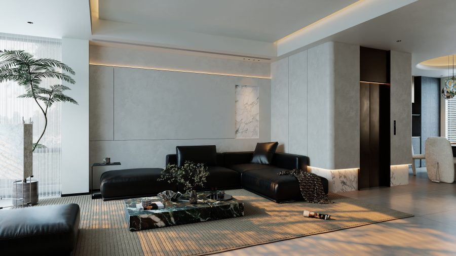 章鱼哥 – 建模 – 中梁别墅45栋101 – 一楼 – 副本 – 副本-乐云库